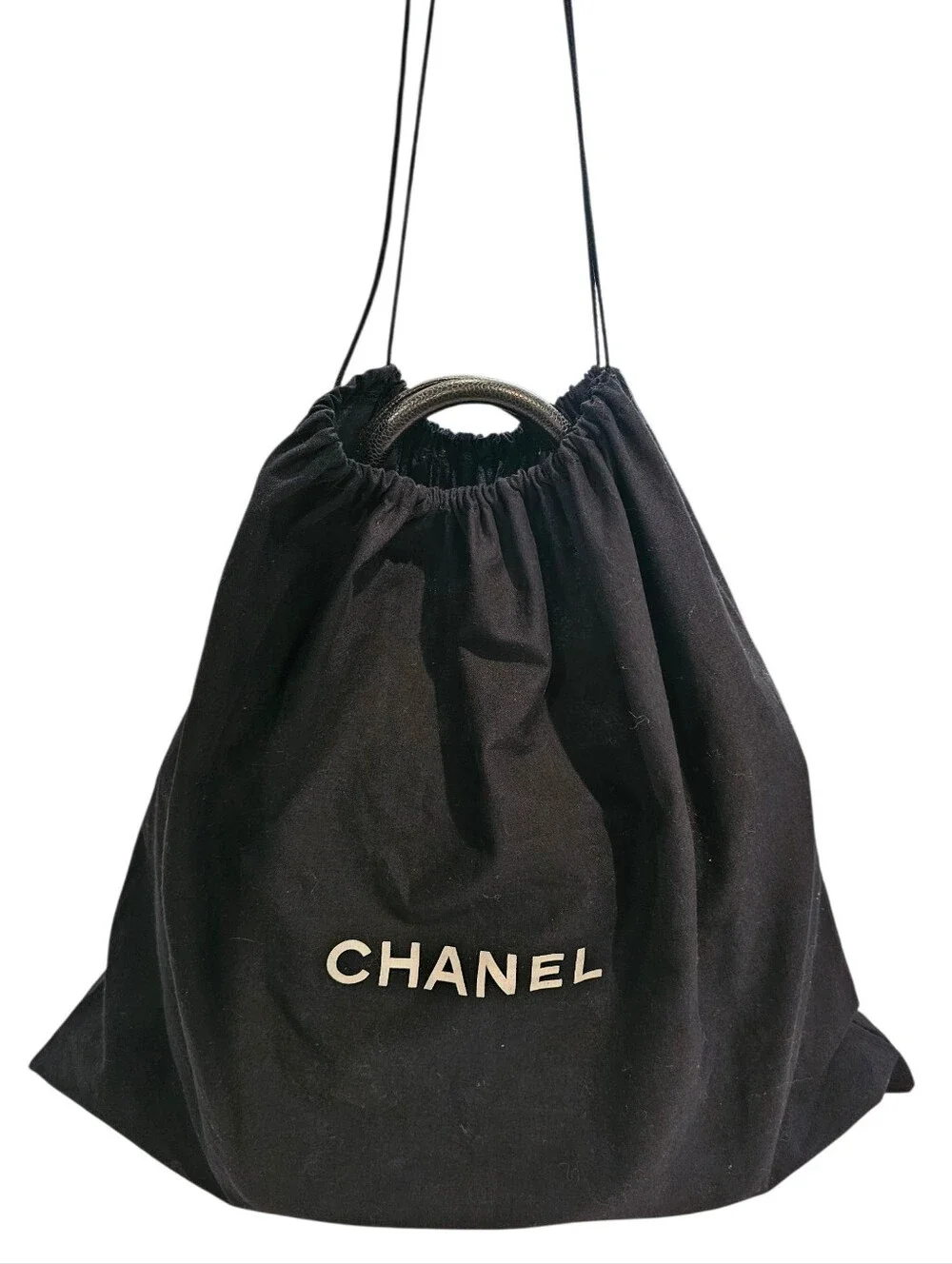 CHANEL BLACK CAVIAR LEATHER TOTE EUC